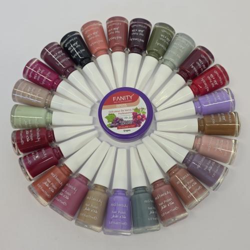 بكج مناكير ريل بيوتي 24لون ثابت مزيل مناكير هديه