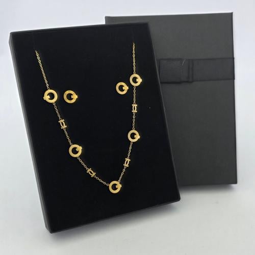 سلسال وحلق  ماركه استيل لونه ثابت مايتغير