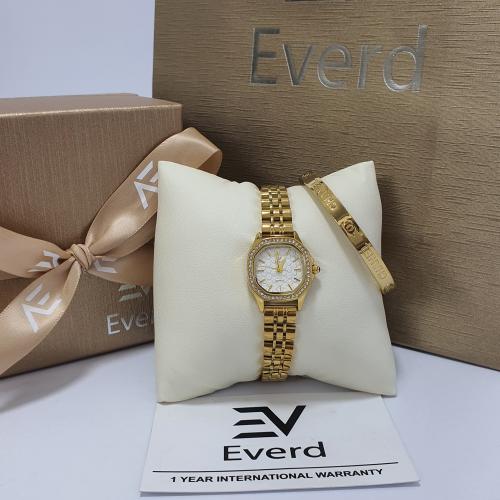 ساعه نسائية ماركة ايفرد الاستيل مع الاسوره ماركه