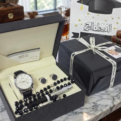 هديا المتخرجين طقم رجالي اصلي بضمان سنه شامل التغليف