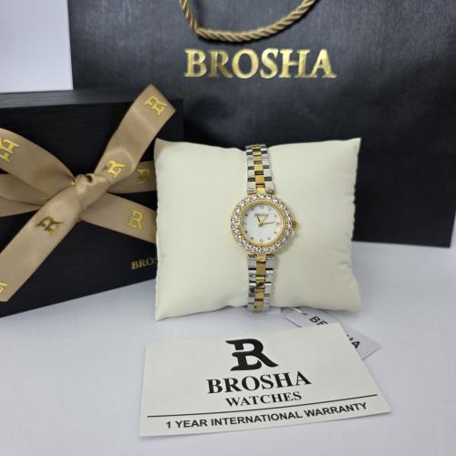 ساعه نسائيه اصليه ماركه بروشا بملحقات الماركه