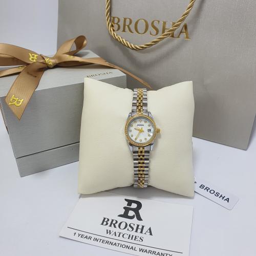 ساعه يد نسائيه من بروشا الاصلي الاستيل