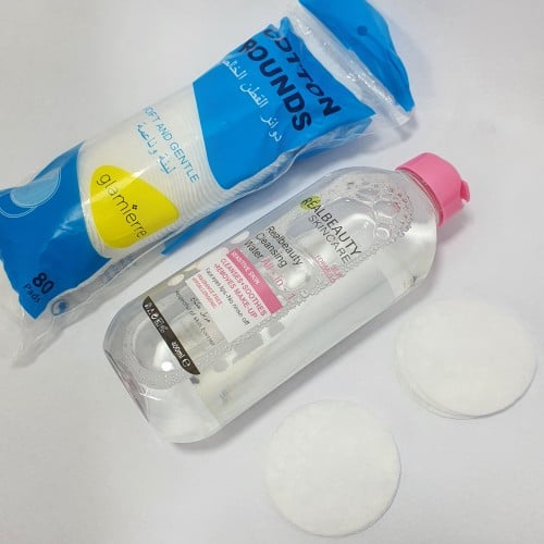 مزيل مكياج كبير 400ملي هديه قطن