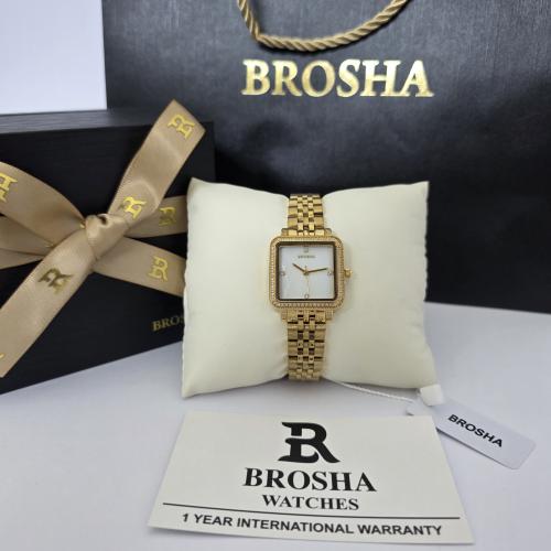 ساعه نسائيه اصليه ماركه بروشا بملحقات الماركه
