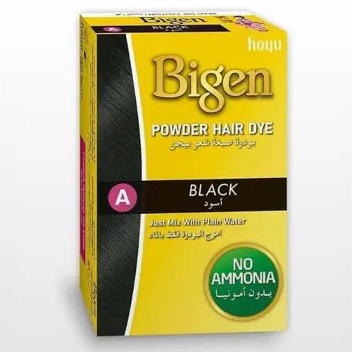 صبغة بيجن بودرة بدون أمونيا بلون يدوم طويلاً للرجال والنساء - أسود