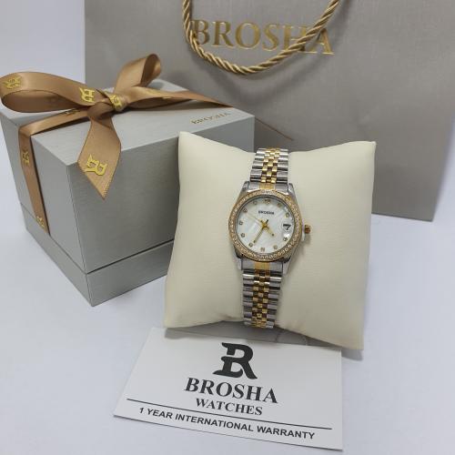 ساعه يد نسائيه من بروشا الاصلي الاستيل