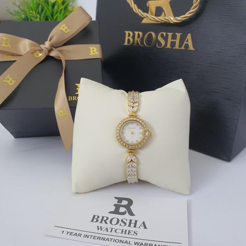 ساعه يد نسائيه  استيل ضمان سنه