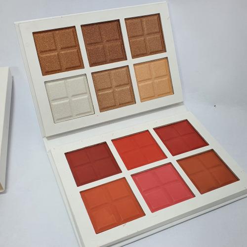 باليت احمر خدود6لون اضاءه6لون