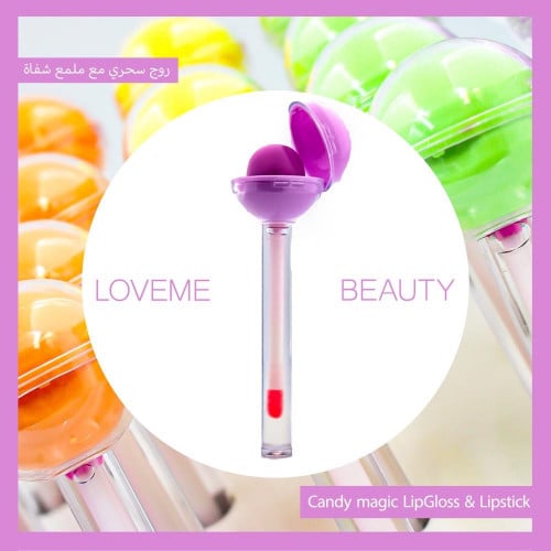 روج سحري مع ملمع شفاة  يرطب شفتيك ويحميهما من التشقق