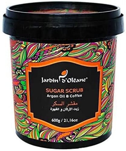 مقشر السكر بزيت الأرغان والقهوة من جاردن أوليان