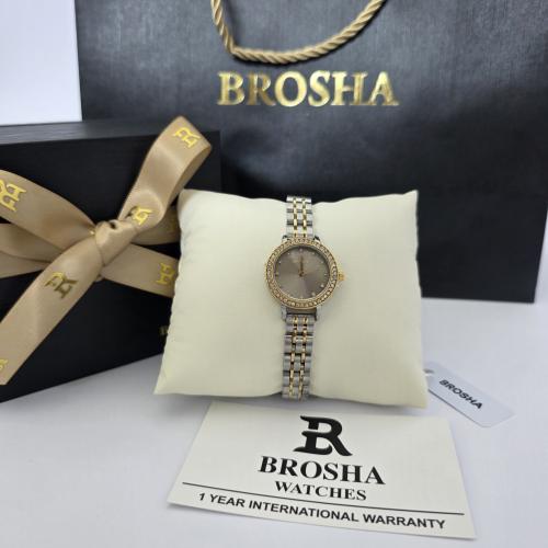 ساعه نسائيه اصليه ماركه بروشا بملحقات الماركه
