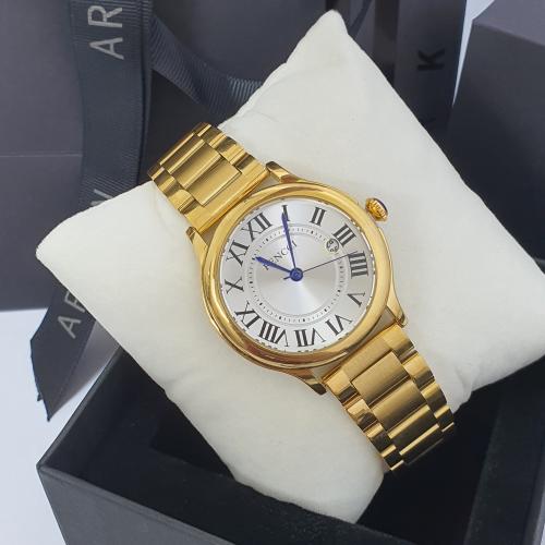 ساعه رجالي استيل ماركه فنسي الاصليه بضمان برند كارتيرذهبي