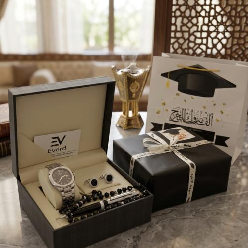 هديا المتخرجين طقم رجالي اصلي بضمان سنه شامل التغليف