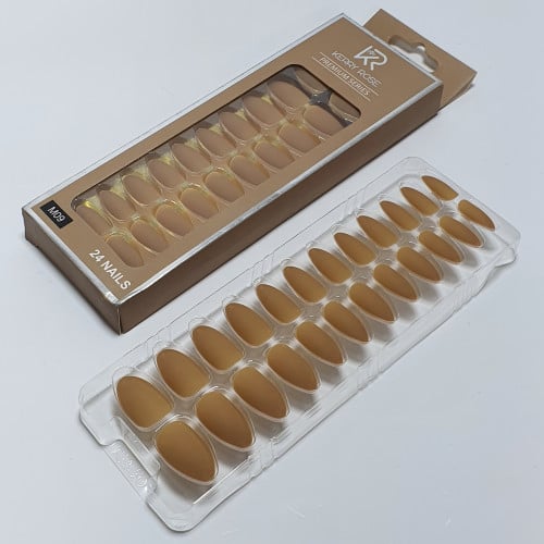 أظافر صناعية لصق ذاتي24قطعه مطفي