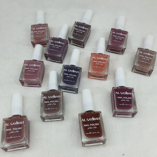 مناكير 12 لون لحميه ثابته