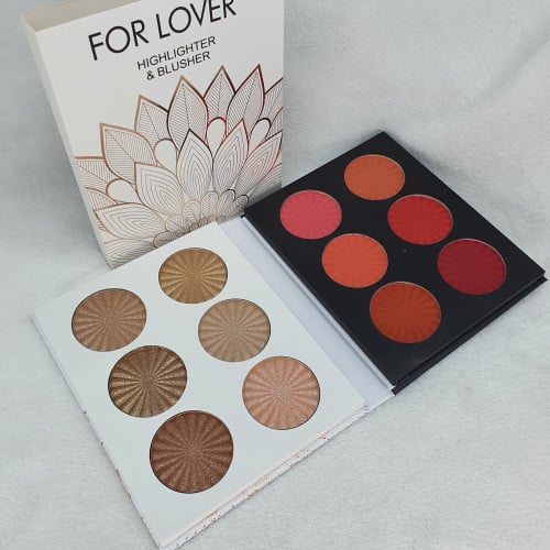 باليت فور ليفر متكامل احمر خدود واضاءه