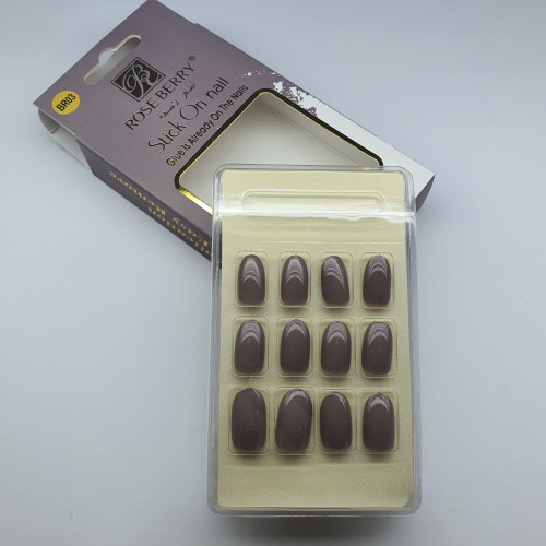 اظافر ماركه روز بيري لصق ذاتي 24 قطعه