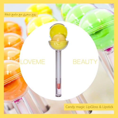 روج سحري مع ملمع شفاة  يرطب شفتيك ويحميهما من التشقق