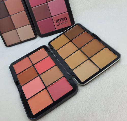 كنتور كريمي وحمر خدود 12 لون ماركه نيتروك