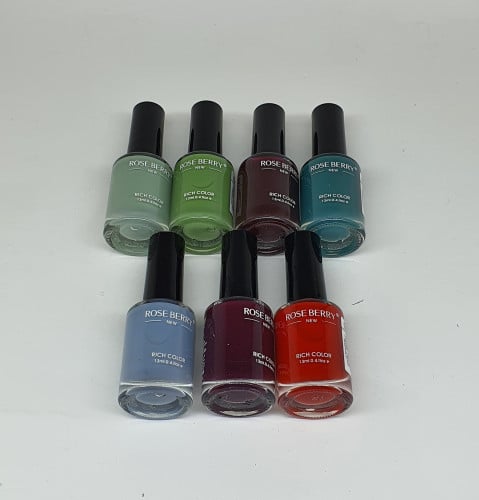 مناكير روز بيري العدد7 حبات