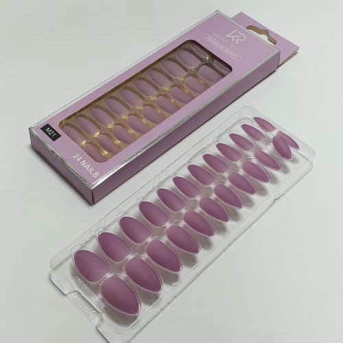 أظافر صناعية لصق ذاتي24قطعه مطفي