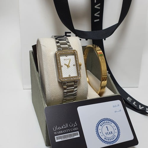 ساعه ماركه مع اسوره اصليه ضمان سنه بملحقات