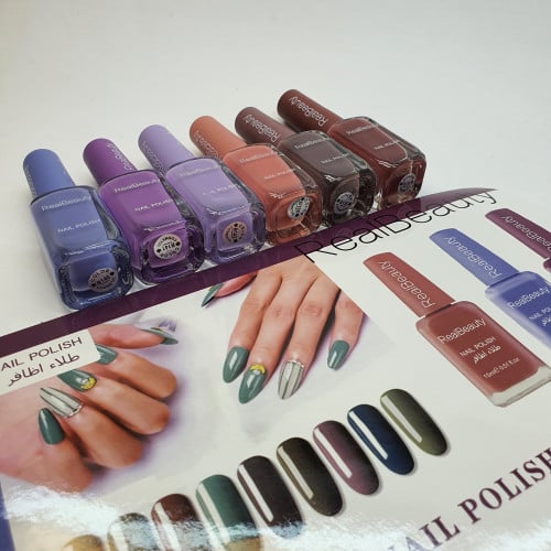 مناكير ريل بيوتي 6 الوان باختيار لاكثر مبيعات