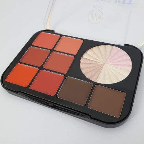 باليت اضاءه احمرخدودكريمي بودره حواجب