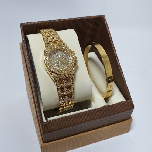 ساعه ماركه مع اسوره اصليه ضمان سنه