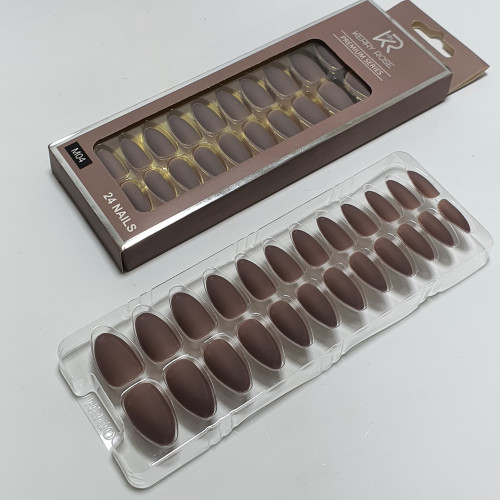 أظافر صناعية لصق ذاتي24قطعه  مطفي