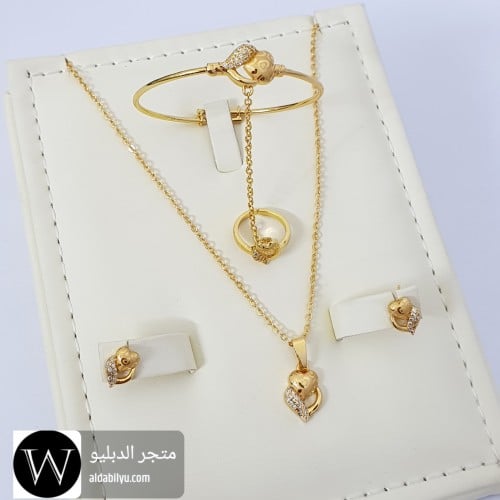 طقم بناتي متكامل بديل الذهب