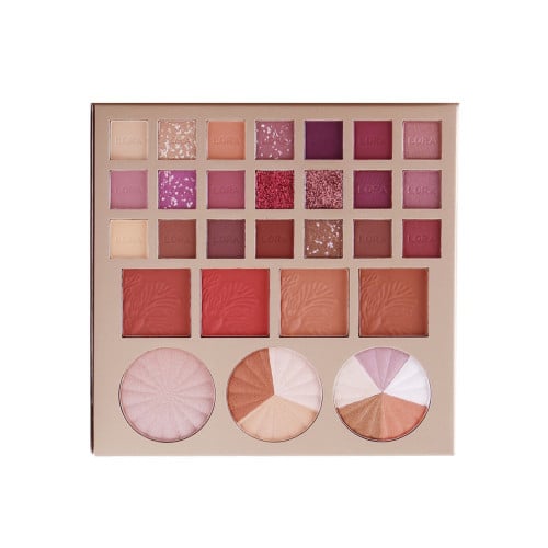 باليت متكامل ذات ألوان دافئة من لورا