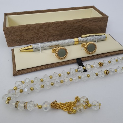 طقم انيق قلم كبكب سبحه