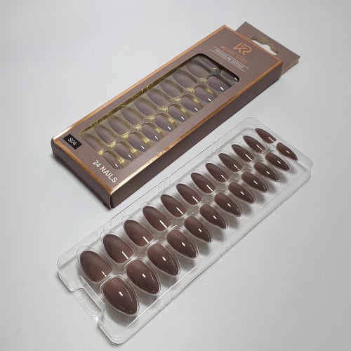 أظافر صناعية لصق ذاتي24قطعه لماع