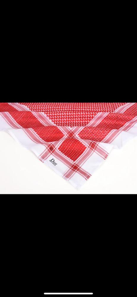 شماغ ديور انجليزي احمر