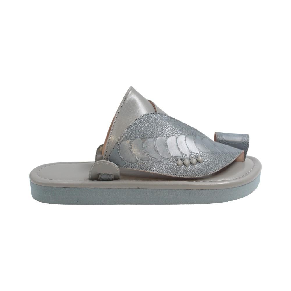 حذاء شرقي سماوي ساق نعام1