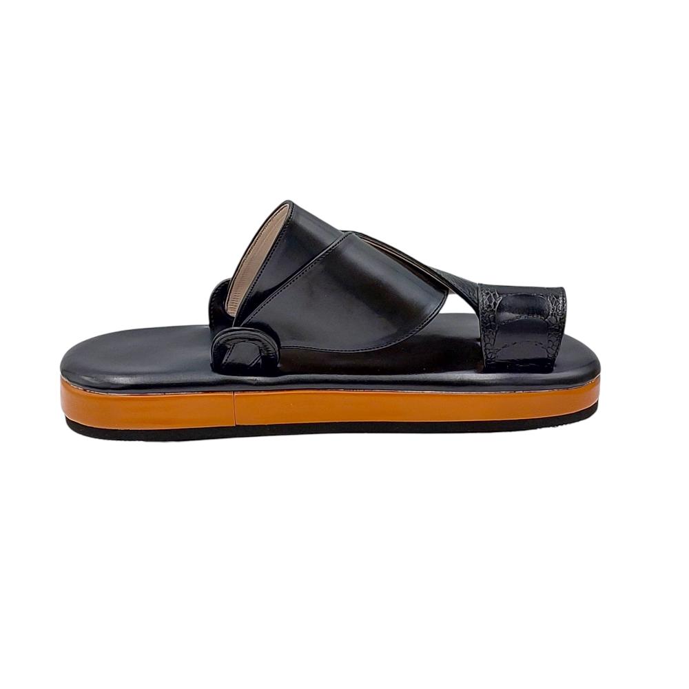 حذاء شرقي ساق النعام اسود