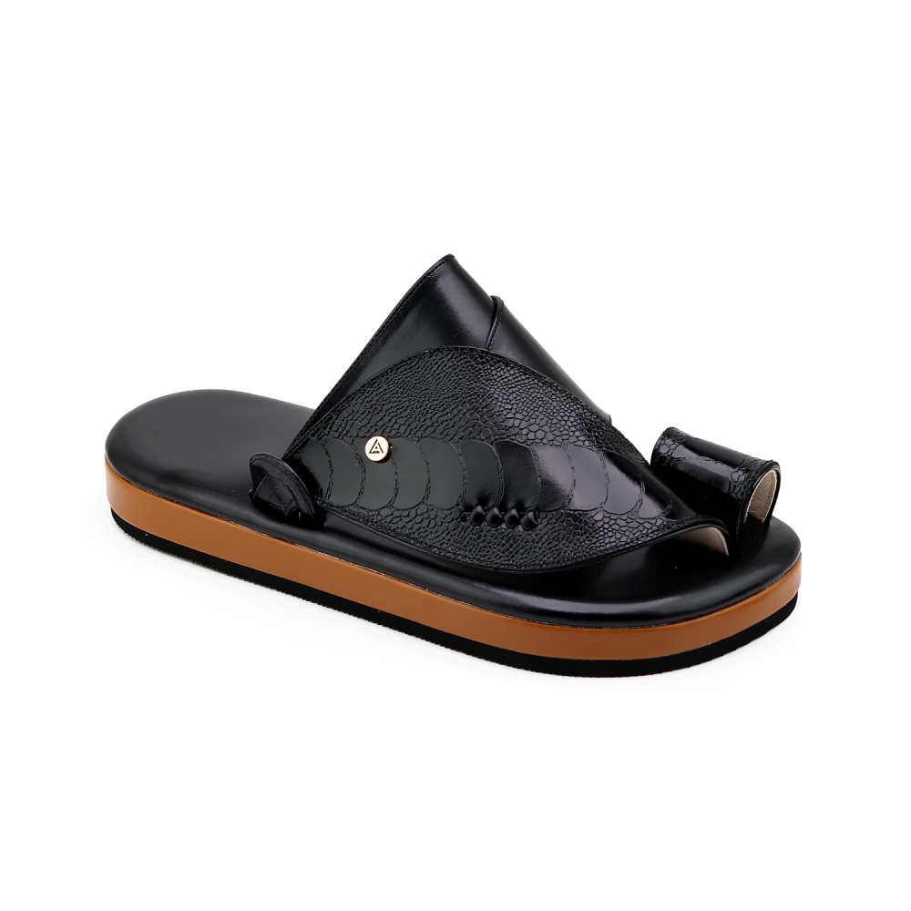 حذاء شرقي ساق النعام اسود