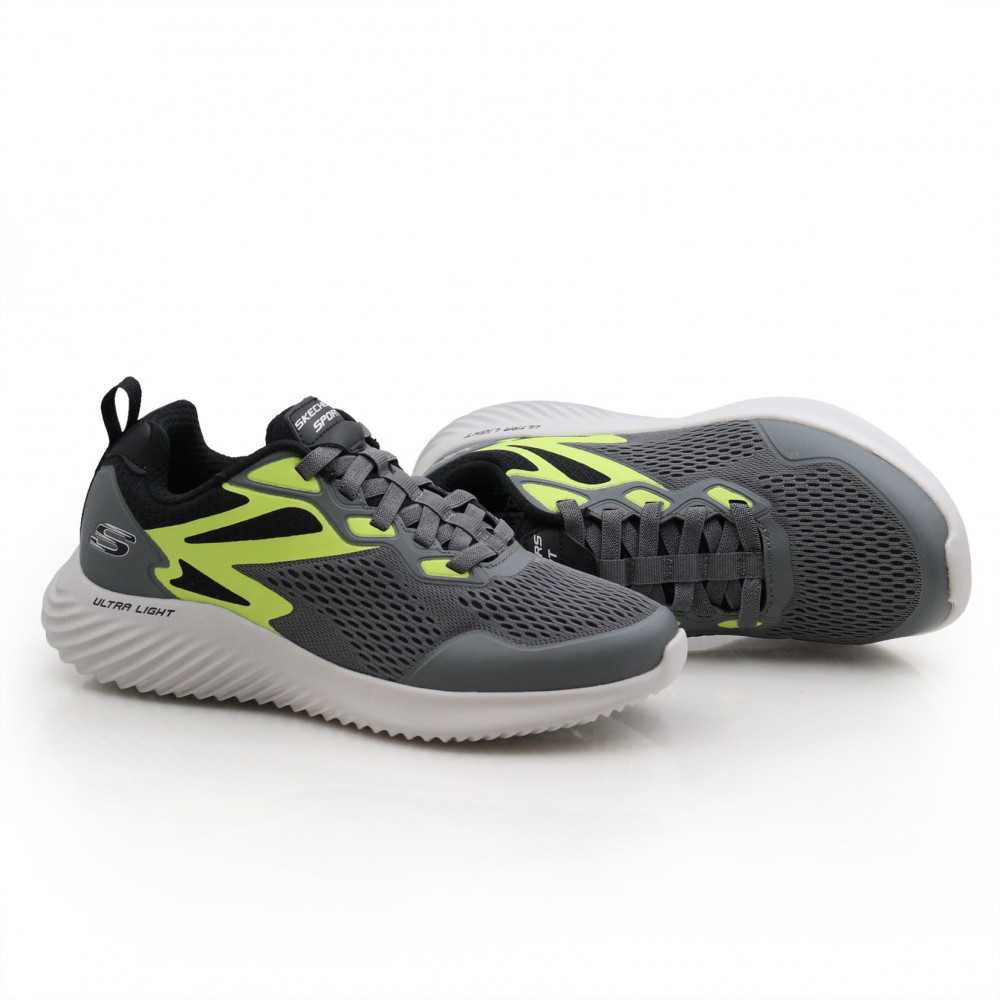 حذاء اسكتشرز رصاصي موديل