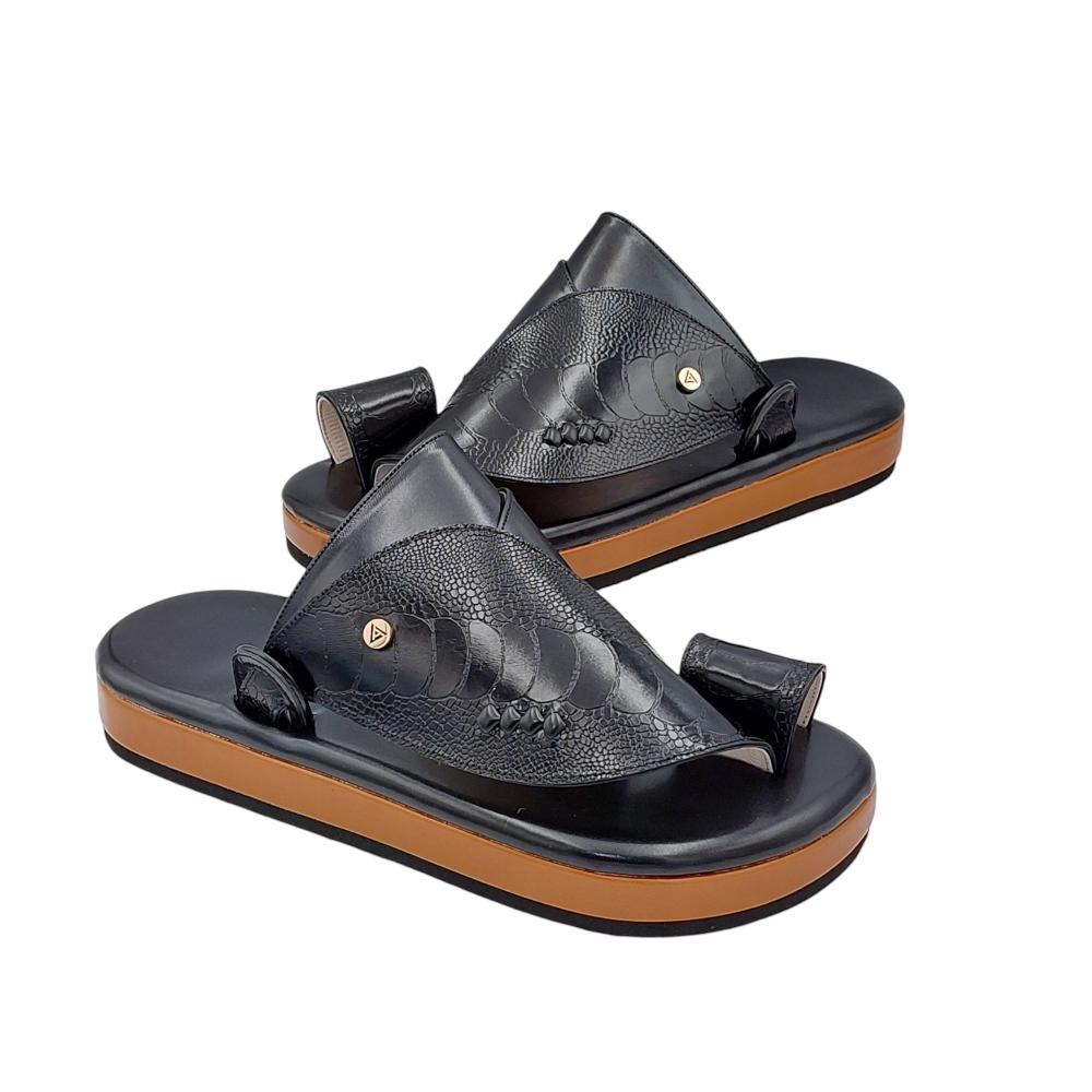 حذاء شرقي ساق النعام اسود