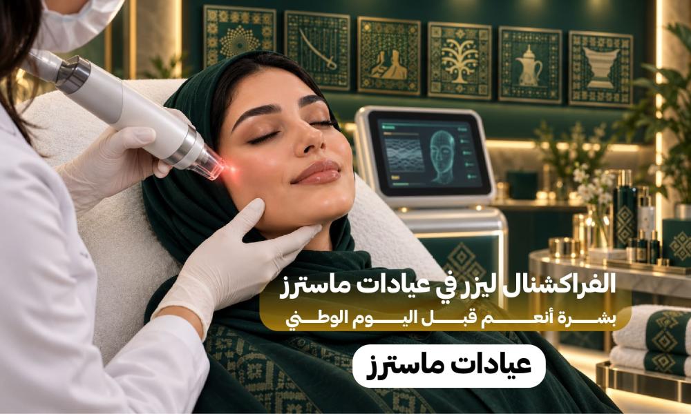 الفراكشنال ليزر في عيادات ماسترز: بشرة أنعم قبل اليوم الوطني