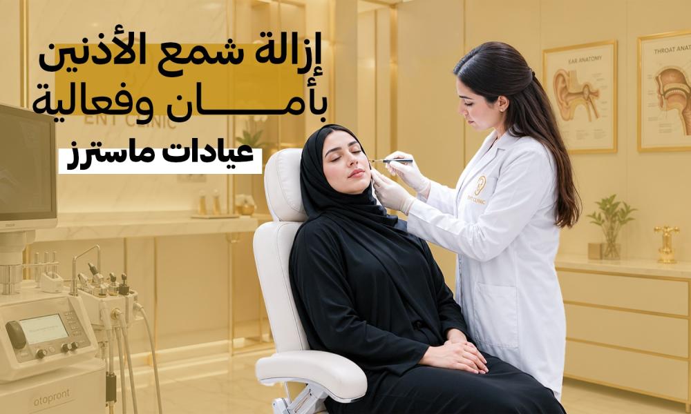 إزالة شمع الأذنين بأمان وفعالية – عيادات ماسترز