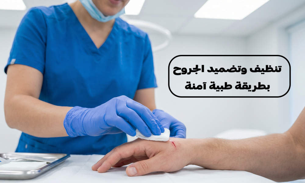 تنظيف وتضميد الجروح بطريقة طبية آمنة – عيادات ماسترز