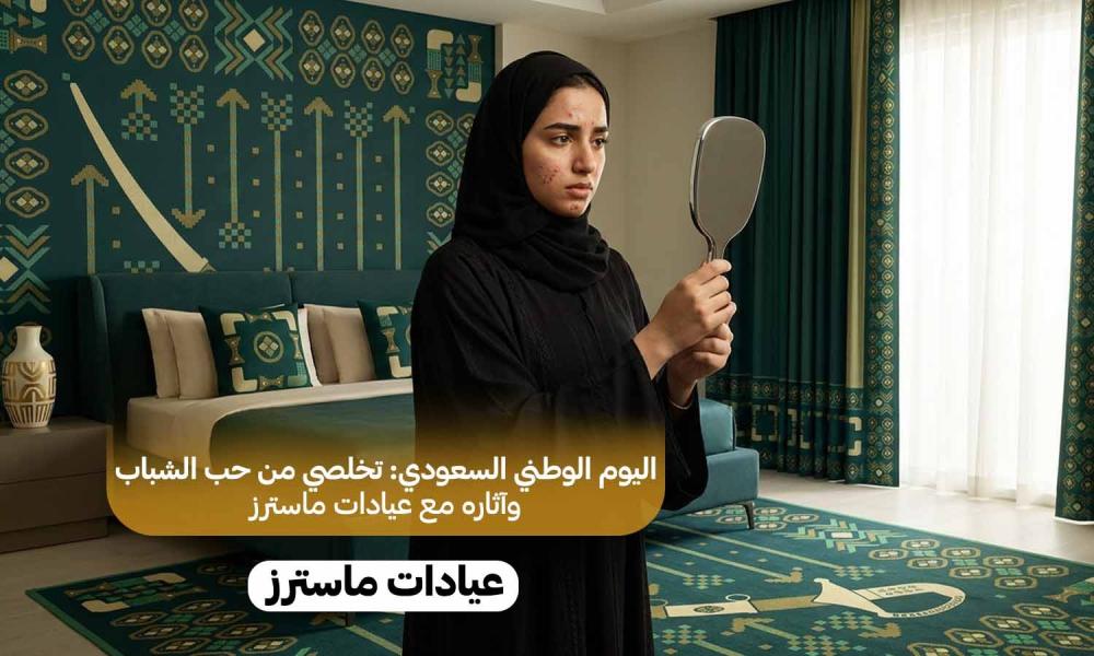 اليوم الوطني السعودي: تخلصي من حب الشباب وآثاره مع عيادات ماسترز