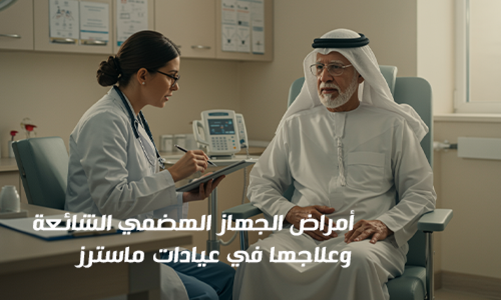 أمراض الجهاز الهضمي الشائعة وعلاجها في عيادات ماسترز