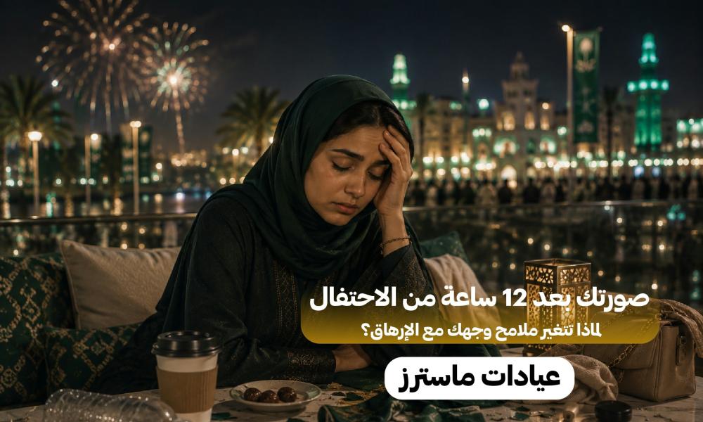 صورتك بعد 12 ساعة من الاحتفال.. لماذا تتغير ملامح وجهك مع الإرهاق؟
