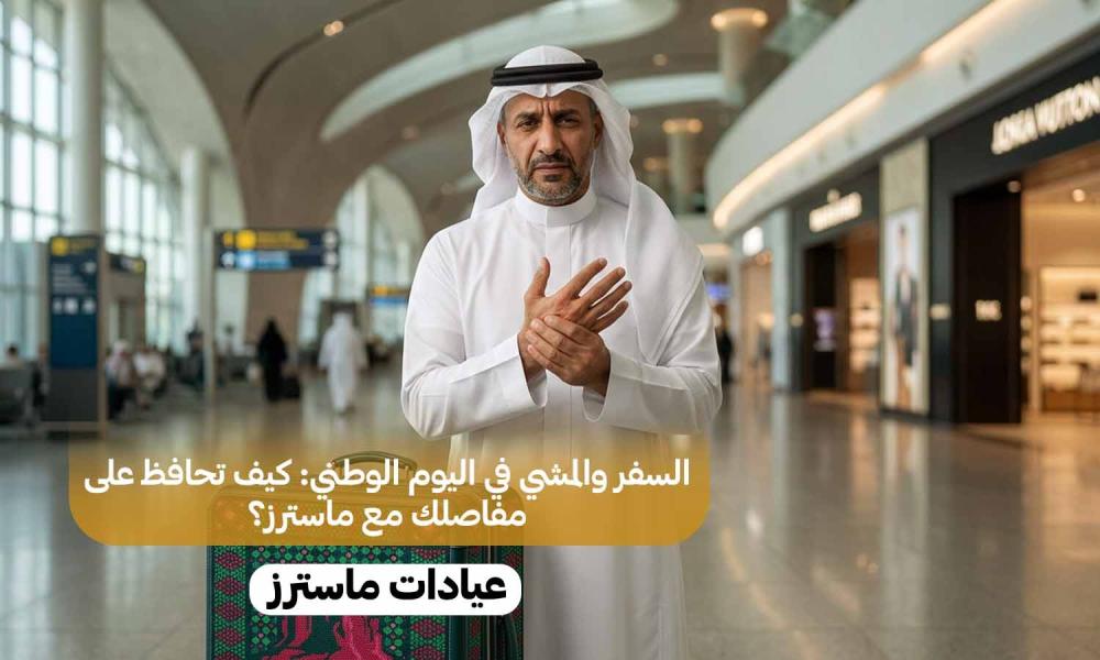السفر والمشي في اليوم الوطني: كيف تحافظ على مفاصلك مع ماسترز؟