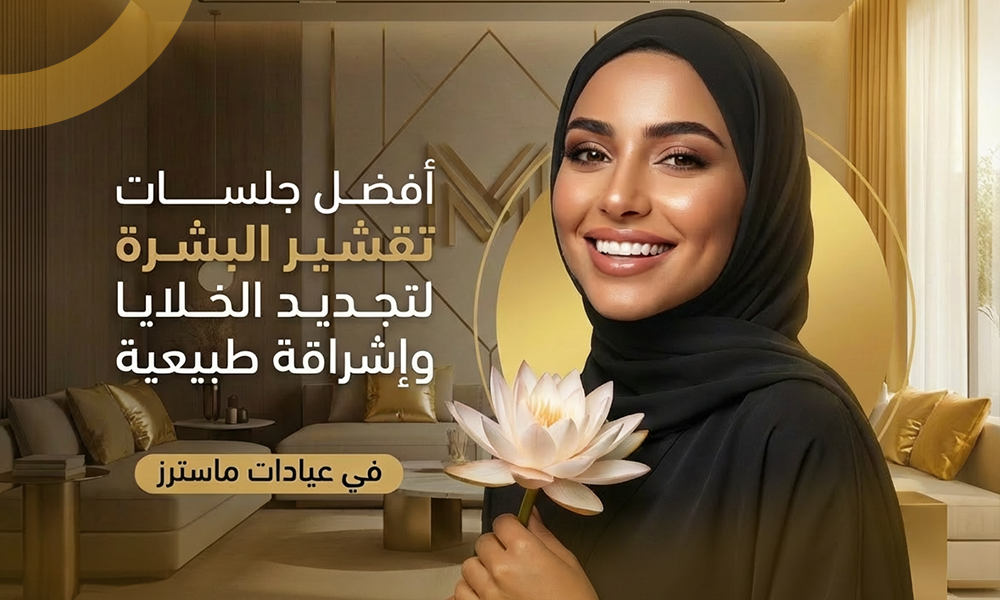 أفضل جلسات تقشير البشرة لتجديد الخلايا وإشراقة طبيعية في عيادات ماسترز