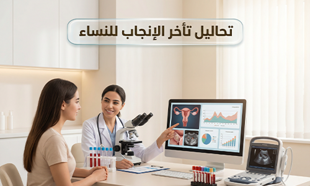 تحاليل تأخر الحمل للنساء بدقة عالية – عيادات ماسترز