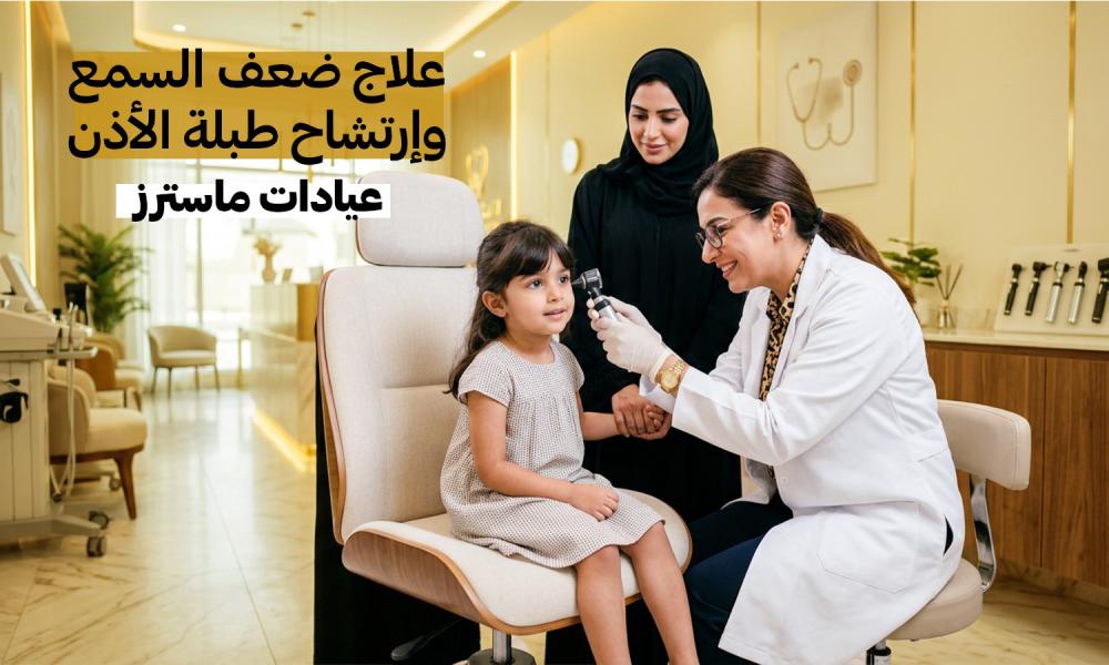 علاج ضعف السمع وارتشاح طبلة الأذن للأطفال – عيادات ماسترز